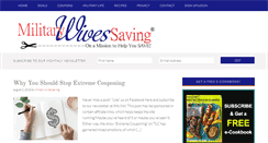 Desktop Screenshot of militarywivessaving.com